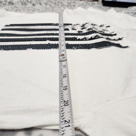 American Flag Tshirt Size Large Tall White Patriotic USA New - Picture 4 of 10